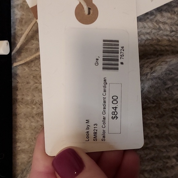 Look By M Sailor Collar Gradient Cardigan One Size - Picture 4 of 14